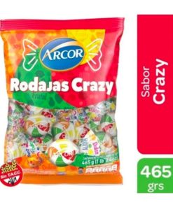CARAMELO ARCOR RODAJAS CRAZY X 465 G.