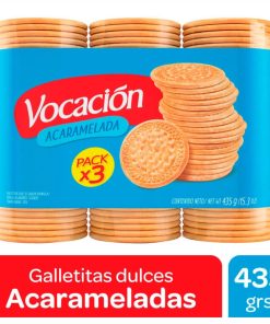 GALLETAS VOCACION ACARAMELADA X 3 U. AGRUP
