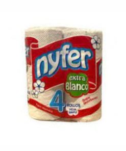 PAPEL HIGIE/ NYFER 4 x 30 MTS X 12 U. (BLANCO)