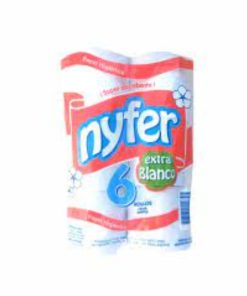 PAPEL HIGIE/ NYFER 6 x 30 MTS X 12 U. (BLANCO)