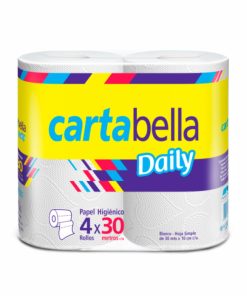 PAPEL HIGIENICO CARTABELLA 4 x 30 MTS X 12 U.
