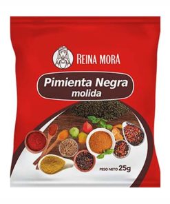 PIMIENTA NEGRA REINA MORA X 25 G.