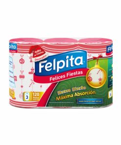 ROLLO COCINA FELPITA 3 X 10 U. NAVIDAD
