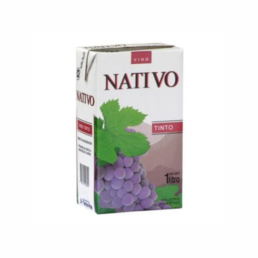 VINO NATIVO TINTO TETRA  X 1 L.