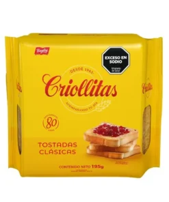 TOSTADAS CRIOLLITA X 195 G. CLASICA