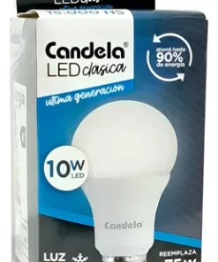 LAMPARA CANDELA LED 10 W X 1 U. LUZ FRIA