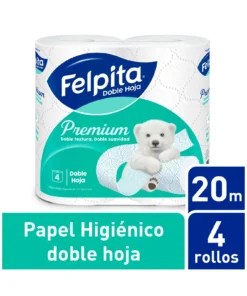 PAPEL HIGIENICO FELPITA 4 x 20 MTS ( DJ ) X 10 U.