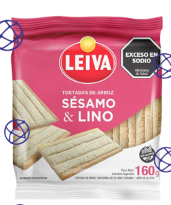 TOSTADAS ARROZ LEIVA X 160 G. LINO