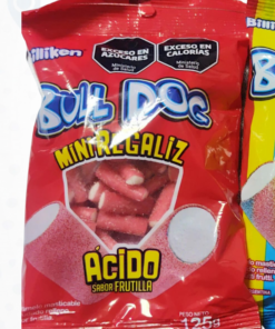 REGALIZ BULL DOG X 125 G. MINI FRUTILLA