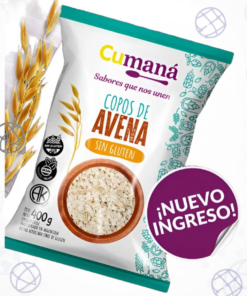 AVENA CUMANA X 400 G. EN COPOS S/GLUTEN