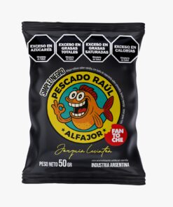 ALFAJOR PESCADO RAUL 12 X 50 G. Negro